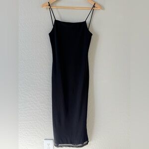 Women's Urban Outfitters Mesh Square Neck Midi Dress w/Strappy Back- XS